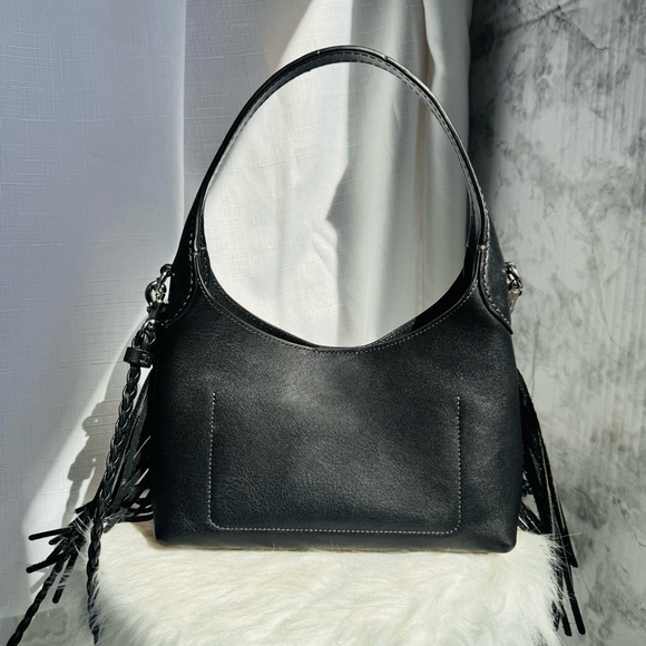 COACH Brooklyn Fringe Leather Shoulder Bag 23- EUC - Picture 6 of 10